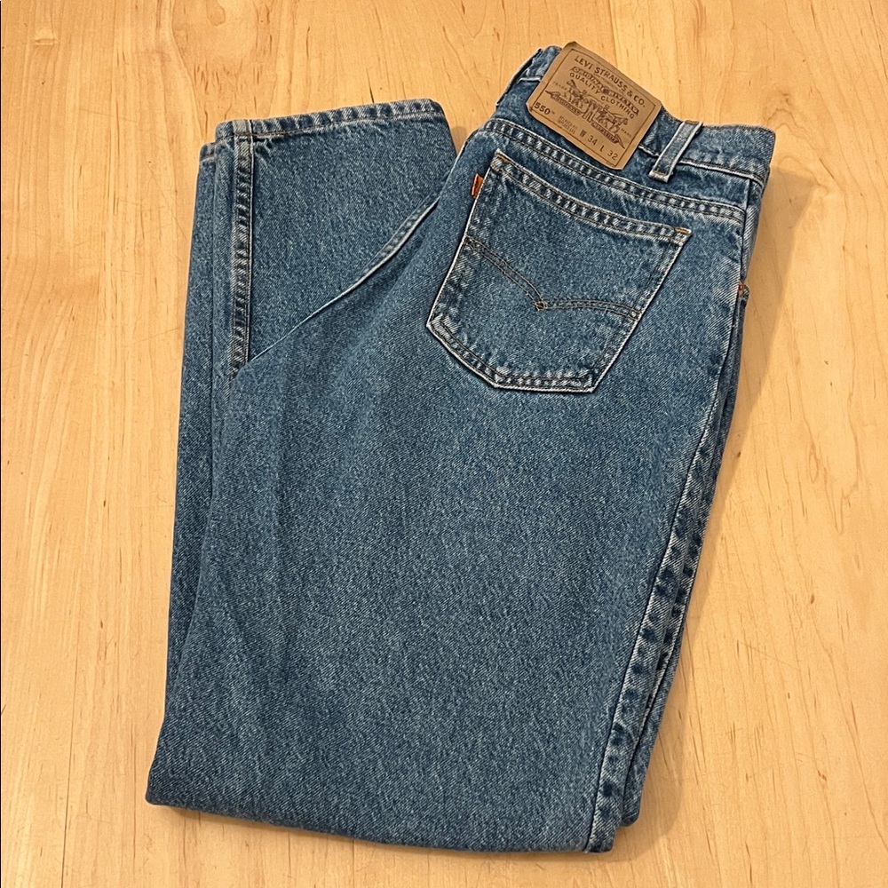 Levi's Men's 550 Vintage Orange Tab Relaxed Leg Tapered Jeans ‘94